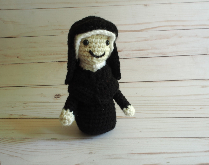 Crocheted Saint Faustina Doll